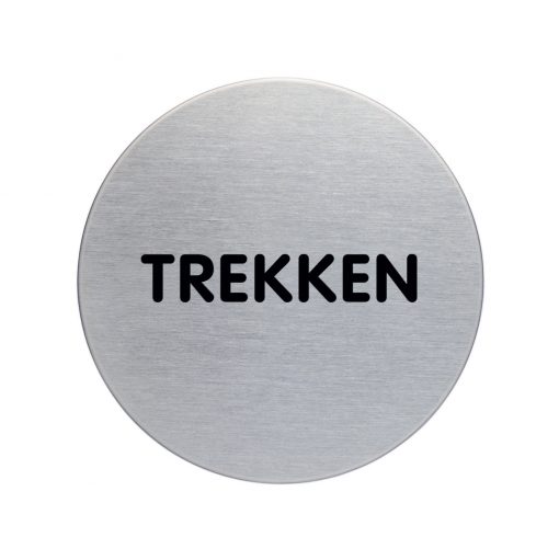 RVS Pictogram Ø 83mm trekken