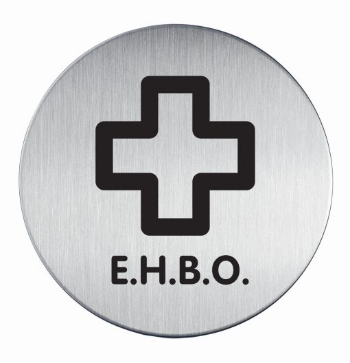 RVS Pictogram Ø 83mm EHBO