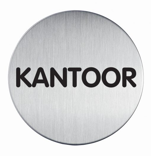 RVS Pictogram Ø 83mm kantoor