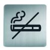 RVS Pictogram 150x150mm roken verboden