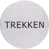 RVS Pictogram trekken Ø 82mm