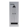 Aluminium deurbordje 130x50mm douche logo