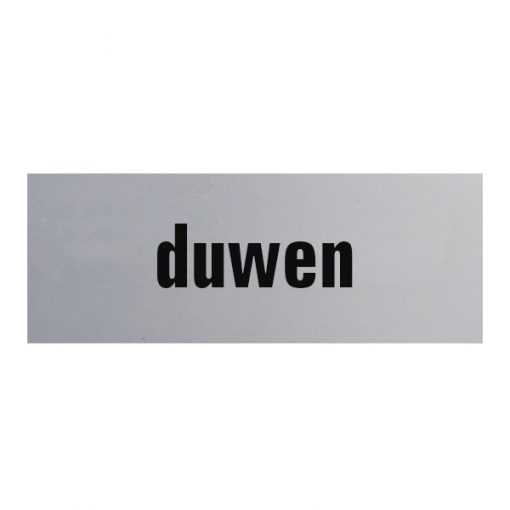 Aluminium deurbordje 130x50mm duwen