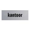 Aluminium deurbordje 130x50mm kantoor