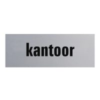 Aluminium deurbordje 130x50mm kantoor