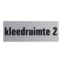 Aluminium deurbordje 130x50mm kleedruimte 2