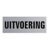 Aluminium deurbordje 130x50mm uitvoering