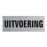 Aluminium deurbordje 130x50mm uitvoering