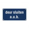 Kunststof naambord Deur sluiten