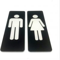 Set Van Toiletborden WC-pictogrammen Restroom Signs Stock Illustratie Geen Plasbord Set Van Verbodsborden 35149097